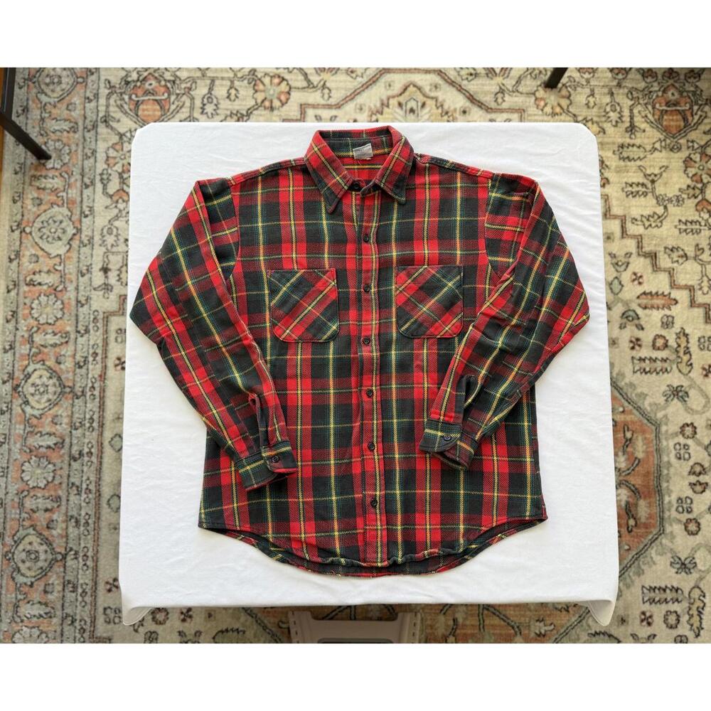 Vintage 1970's Big Mac Flannel JC Penny's Flannel Large